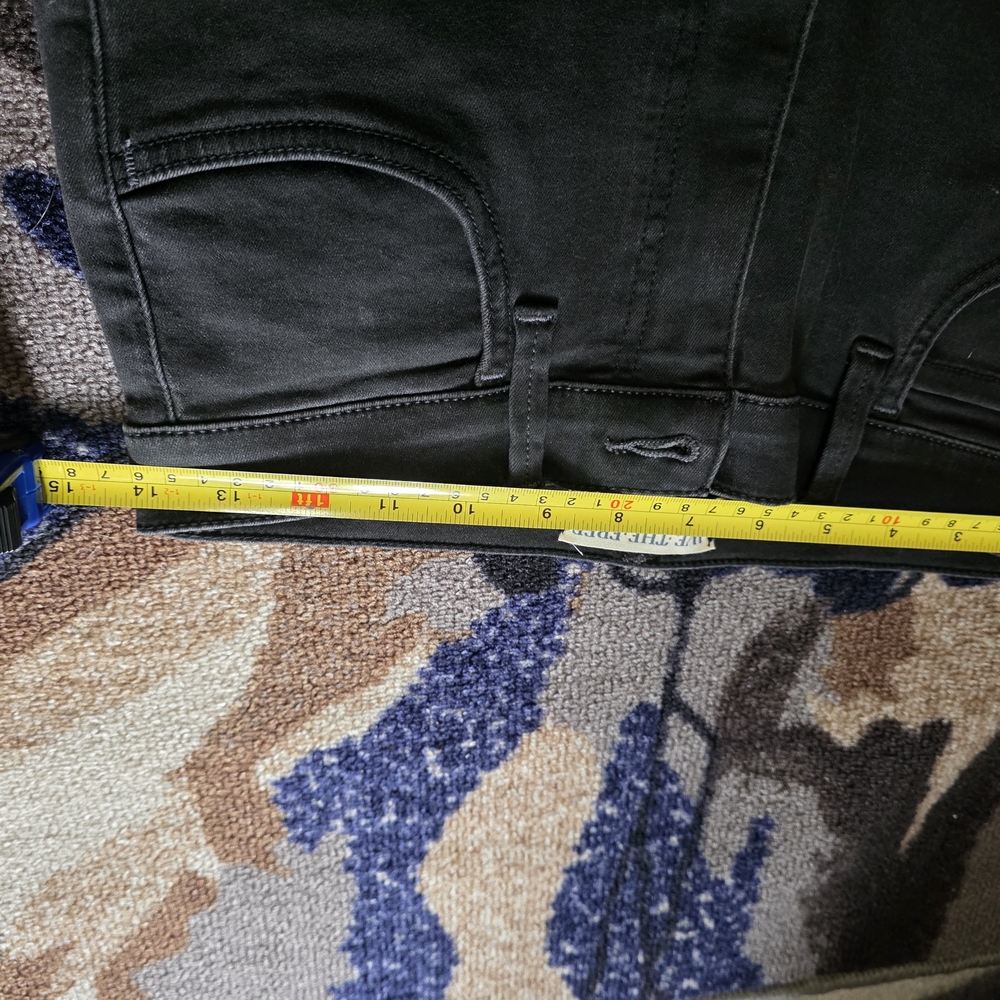 Free People Black Layered Lace Flare Jeans - Picture 7 of 9